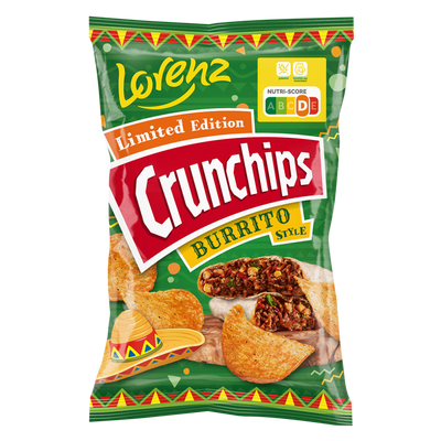 LORENZ Limited Edition Crunchips Burrito Style - Patatine Speziate Gusto Burrito