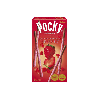 Pocky Strawberry  - bastoncini ricoperti di cioccolato e pezzetti di Fragola (scadenza 30/04/2024)