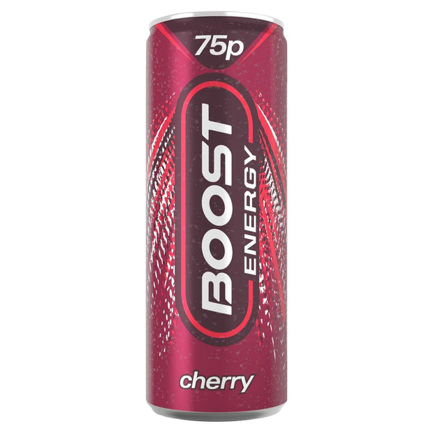 Boost Energy Cherry - bevanda energetica gassata al gusto di ciliegia