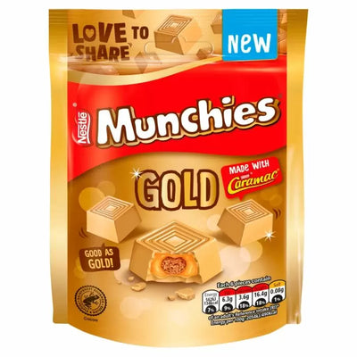 MUNCHIES GOLD CARAMEL 94gr - Dolcini al gusto di caramello e biscotto