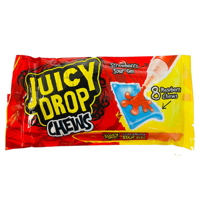 JUICY DROP Chew Strawberry Sour Gel - Caramelle Gommose