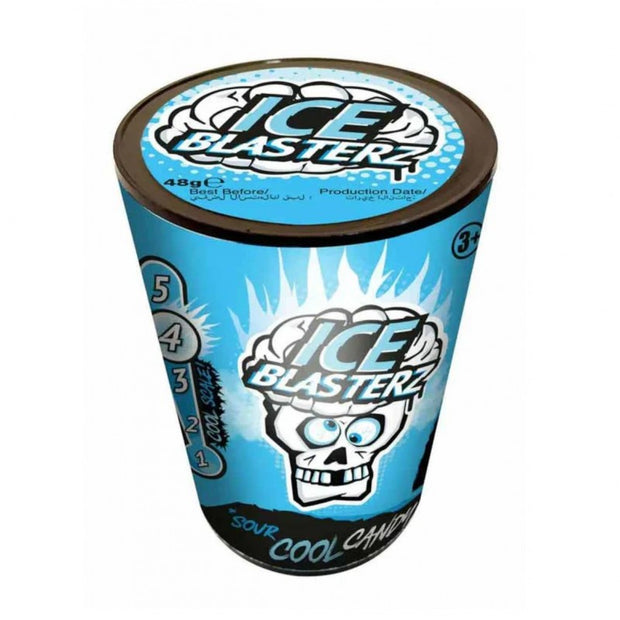 Brain Blasterz Ice Sour Candy – Barattolo di Caramelle aspre ai vari gusti 48gr