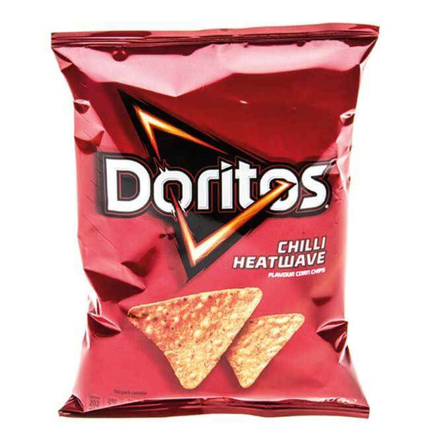 DORITOS CHILLI HEATWAVE 30gr - patatine tortilla chips leggermente piccanti