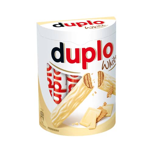 FERRERO Duplo White - Barrette Al Cioccolato Bianco e Alle Nocciole Confezione da 10 Pezzi