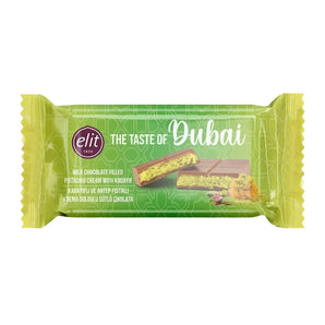 ELIT Dubai Chocolate - Barretta di cioccolato al latte con crema di pistacchio e Kadayif 90g
