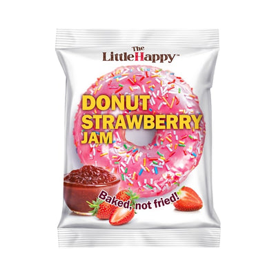 THE LITTLE HAPPY Donut Strawberry Jam - ciambella ripiena alla fragola 50gr