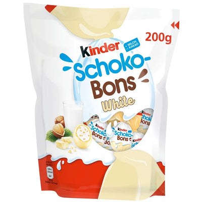 KINDER Schoko-Bons White - ovetti al cioccolato bianco con riso soffiato 200g