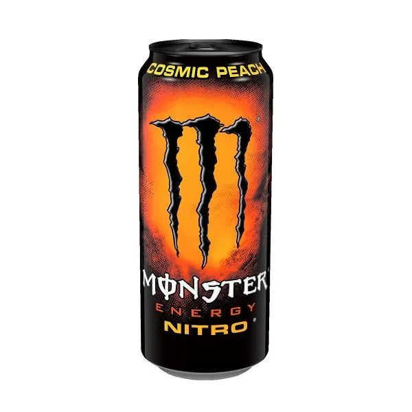 MONSTER Nitro Cosmic Peach 473ml - bevanda energetica gusto pesca cremosa