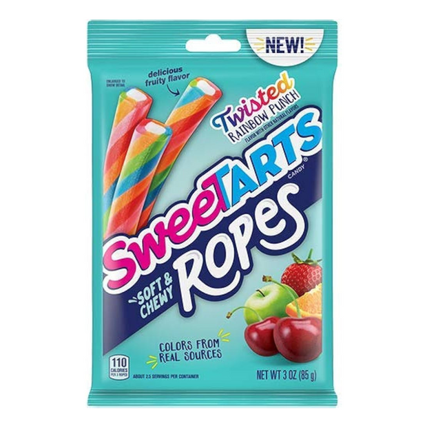Sweetarts Soft & Chewy Rope Twisted Rainbow Punch 141gr