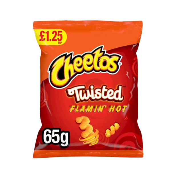 CHEETOS TWISTED FLAMIN' HOT - patatine piccanti a spirale da 65gr