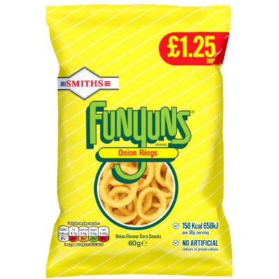 FUNYUNS ONION FLAVORED RINGS 60gr - patatine ad anello gusto cipolla