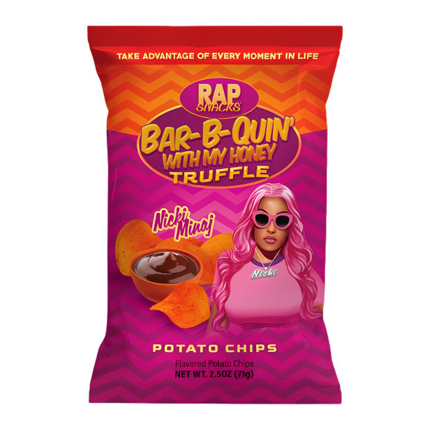 RAP SNACKS  Nicki Minaj Bar-B-Quin' Honey Truffle Potato Chips 71gr