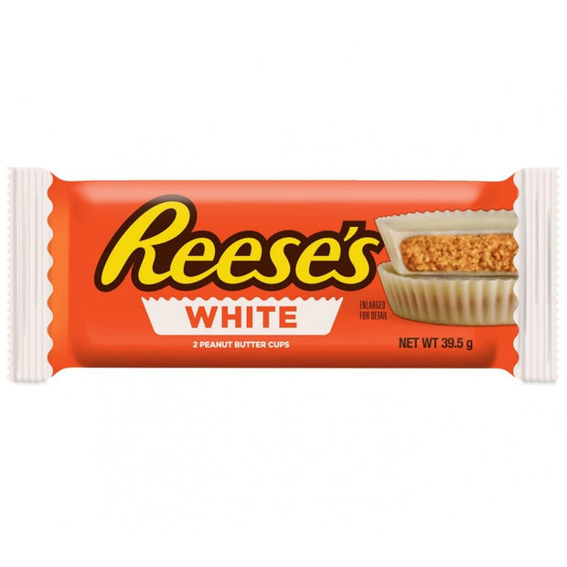REESE'S 2 WHITE PEANUT BUTTER CUPS 39g - 2 coppette al cioccolato bianco ripiene al burro di arachidi