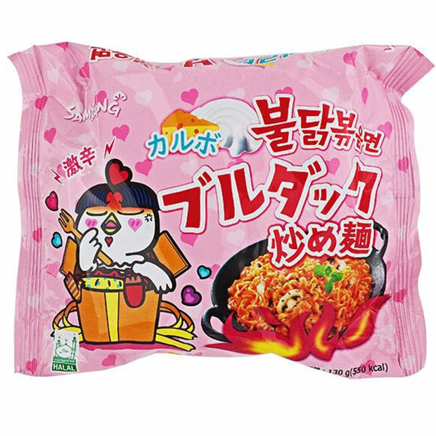 SAMYANG BULDAK Ramen Hot Chicken Carbonara – Ramen istantaneo gusto di pollo piccante e Carbonara 130 gr