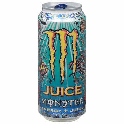 MONSTER AUSSIE LEMONADE 500ml - !!! AMMACCATA, NON DA COLLEZIONE !!!