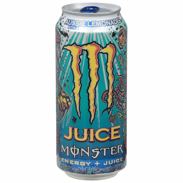 MONSTER AUSSIE LEMONADE 500ml - !!! AMMACCATA, NON DA COLLEZIONE !!!