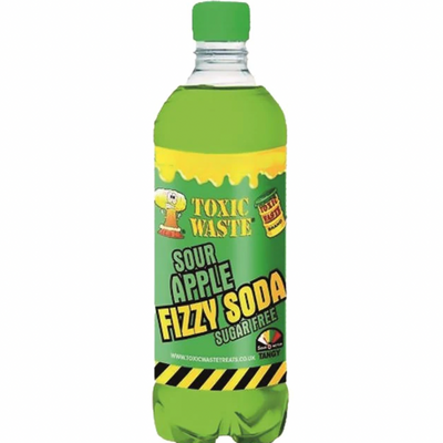 TOXIC WASTE FIZZY SODA SOUR APPLE - bevanda alla mela verde 500ml