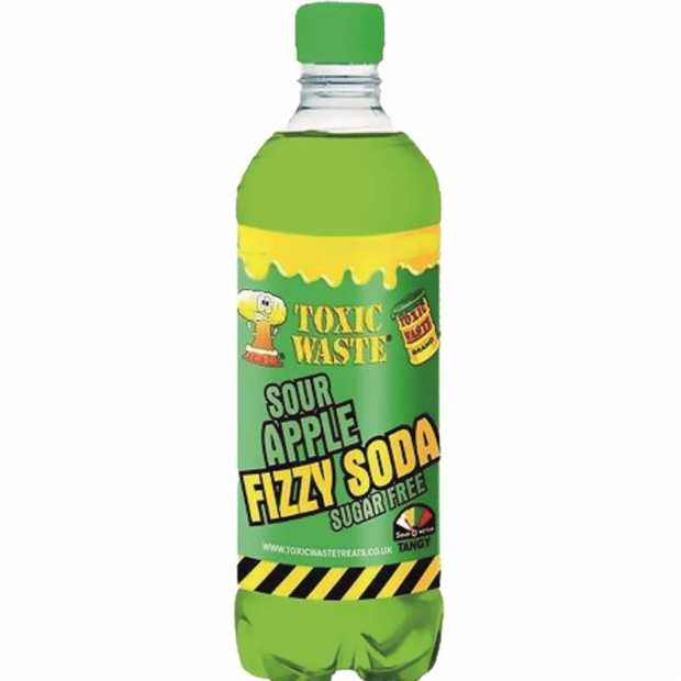 TOXIC WASTE FIZZY SODA SOUR APPLE - bevanda alla mela verde 500ml