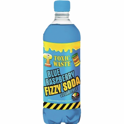 TOXIC WASTE BLUE RASPBERRY FIZZY SODA - bevanda al mirtillo blu da 500ml
