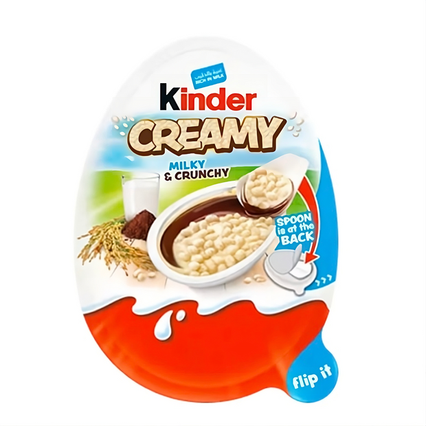 KINDER Creamy Milky & Crunchy - cioccolato kinder con crema al latte e riso soffiato