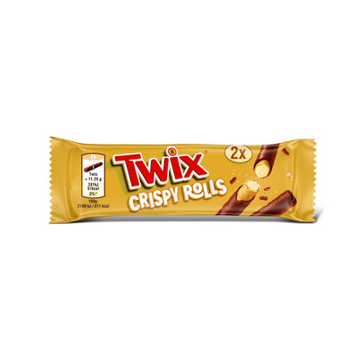 Twix Crispy Rolls – Wafer con cioccolato e caramello