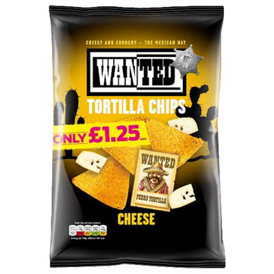 Wanted Tortilla Chips Cheese 125gr - Tortilla Chips al formaggio