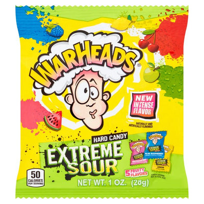 WARHEADS Extreme Sour Hard Candy - Caramelle Aspre 28gr