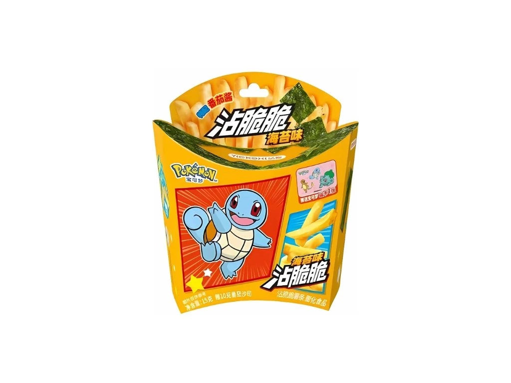 Yizhi Pokemon squirtle seaweed crispy fries 25gr