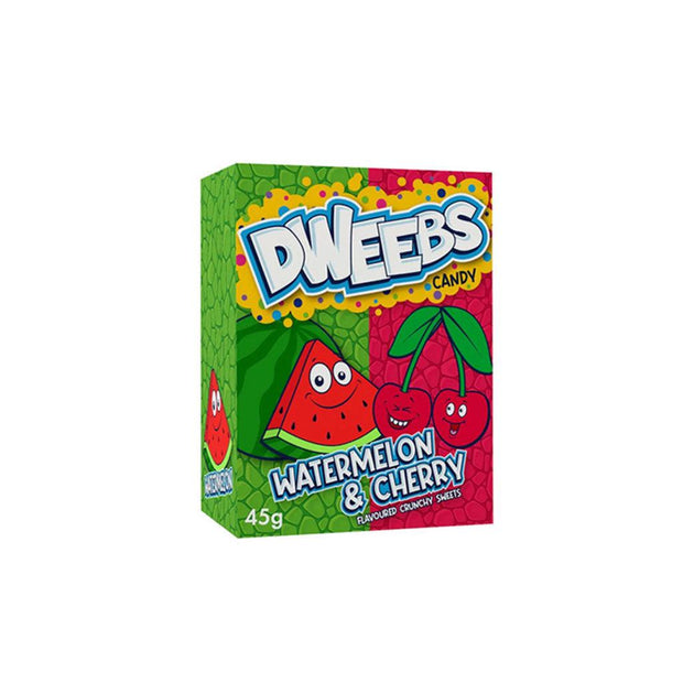 DWEEBS Watermelon & Cherry - Caramelle gusto Anguria e Ciliegia 45 gr