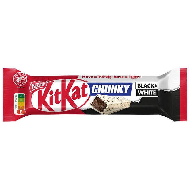 Kitkat Hunky Black & White - Wafer al cioccolato bianco e cioccolato fondente