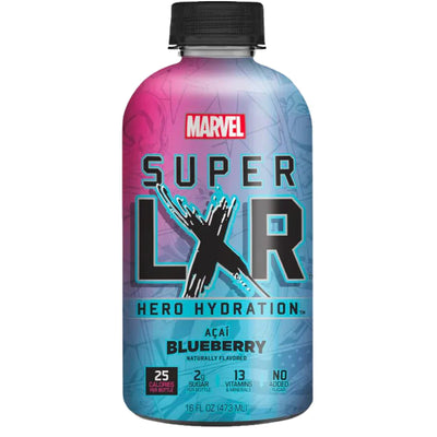 ARIZONA x MARVEL Super LXR Hero Acai Blueberry - energy drink al gusto di acai e mirtillo 473ml