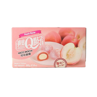 Mico Mochi Peach Flavor - Dolce Tradizionale di Taiwan gusto Pesca 80gr