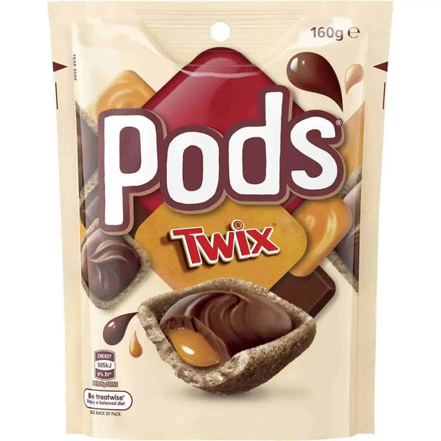 Pods Twix  – Bocconcini di wafer ripieni di caramello Twix 160gr