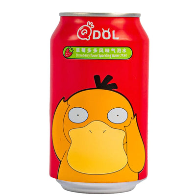 Qdol Pokemon Psyduck Bevanda Gassata alla Fragola 330ml