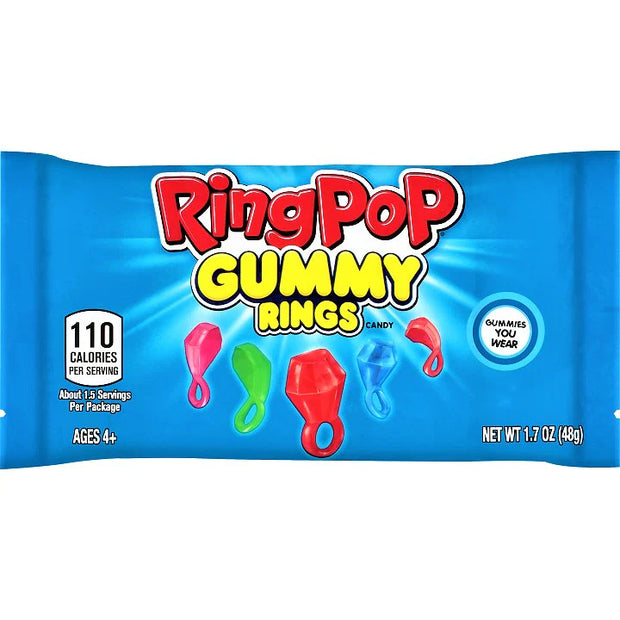 RING POP Gummy Rings - Caramelle Gommose Alla Frutta
