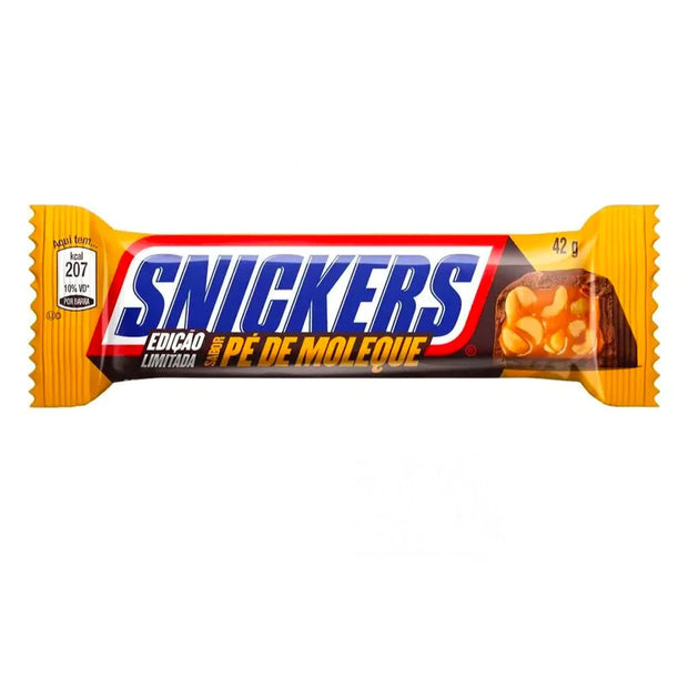 SNICKERS Pé De Moleque 42gr - barretta al cioccolato con arachidi e caramello