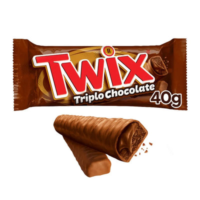 Twix Triplo Chocolate - barretta al triplo strato di cioccolato da 40g