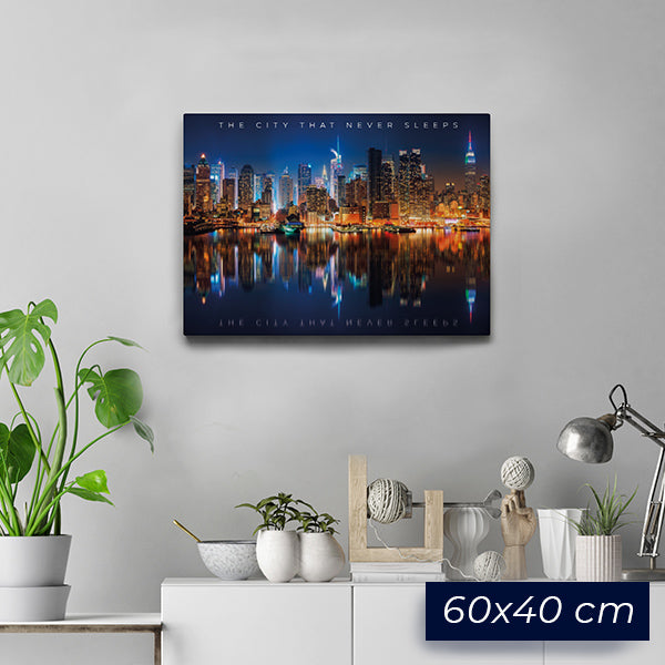 Quadro NY Skyline "The City That Never Sleeps"