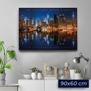 Quadro NY Skyline "The City That Never Sleeps"