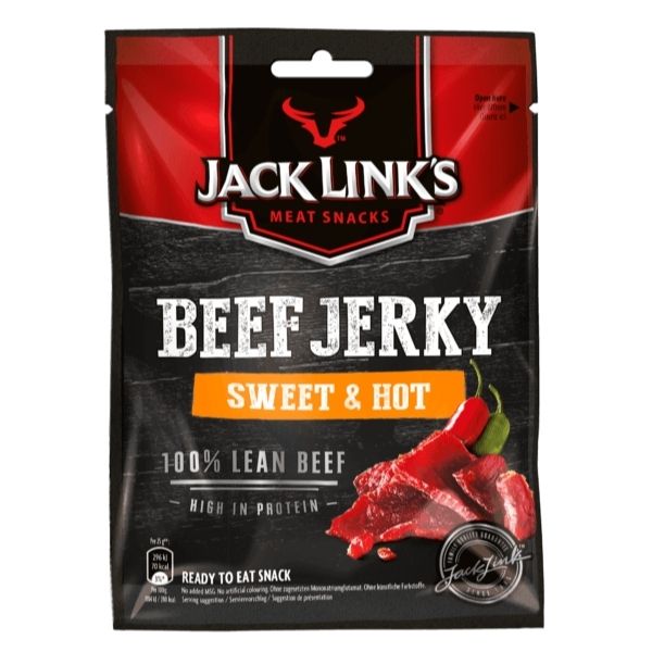 JACK LINK'S BEEF JERKY SWEET & HOT CARNE ESSICCATA 25g