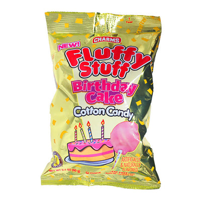 CHARMS FLUFFY STUFF BIRTHDAY CAKE COTTON CANDY - Jerry America