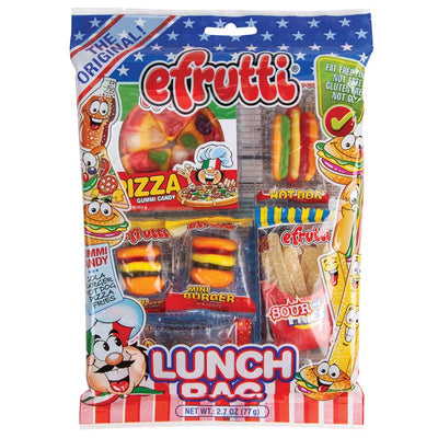 EFRUTTI GUMMI LUNCH BAG 77g - caramelle gommose a forma di cibo