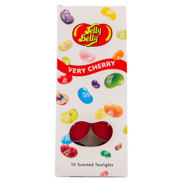 JELLY BELLY CHERRY TEALIGHTS - 10 candeline profumate alla ciliegia