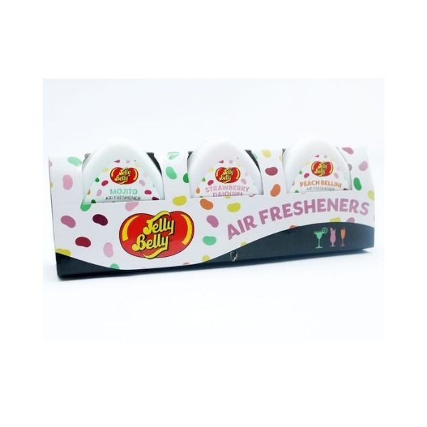 JELLY BELLY MINI GEL COCKTAIL AIR FRESHENER ASSORTED - Deodorante gel assortiti al mojito, fragola, pesca