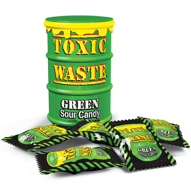 TOXIC WASTE DRUM GREEN - caramelle aspre gusto frutti verdi
